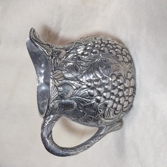 Decorative Silvertone Pitcher - Picture 1 of 10